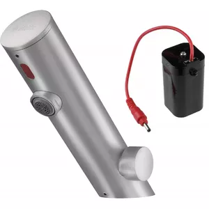Touchless washbasin mixer Deante BQR_F29R with temperature control, battery operated