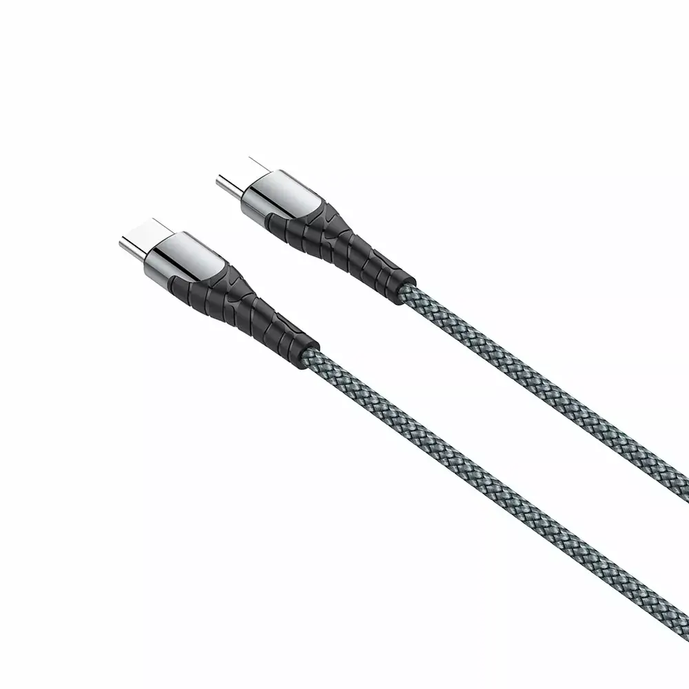 USB Type-C kabelis ColorWay CW-CBPDCC040-GR 65W, 1 m Photo 2