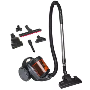 Bezmaisu putekļsūcējs Adler AD 7065 — 700W, putekļu tvertne 1,6 l, HEPA, darbības rādiuss 9 m, melns/sarkans