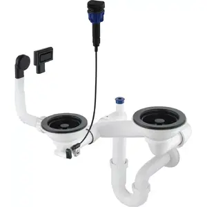 Сифон deante ZXY N973 для гранитной мойки 1,5 и 2 чаши Space-Saver
