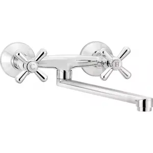 Wall-mounted kitchen faucet Deante BOS_080D chrome finish single-handle