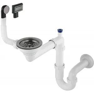 Сифон Deante ZXY_D949 для гранитной мойки 1 чаши, Space-saver