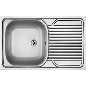 1-bowl steel sink deante ZM5 0110 with drainer overlay