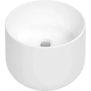 Countertop ceramic washbasin deante CGN_6U32 white finish modern design