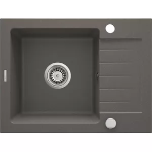 Granite 1-bowl sink Deante ZQZ T11A with drainer