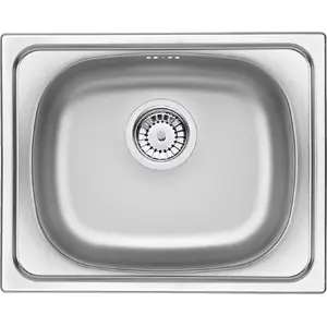 1-bowl stainless steel kitchen sink deante ZEU 310A single bowl