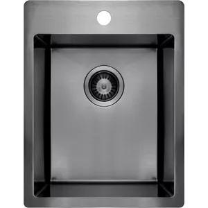 1-bowl stainless steel sink deante ZPO_D10E 1.0 mm thickness brushed finish
