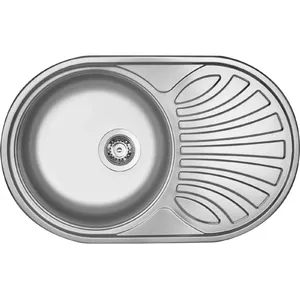 1-bowl steel sink deante ZEU_011B with drainer