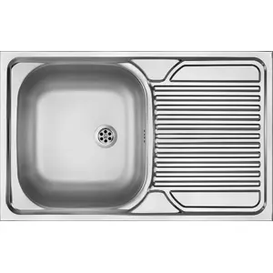 1-bowl steel sink deante ZM5 3110 with drainer overlay