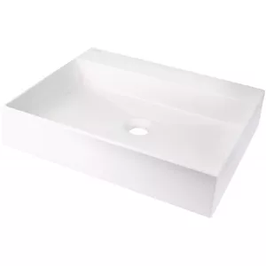 Granite countertop washbasin Deante CQR_AU5S 500x400 mm with space for tap