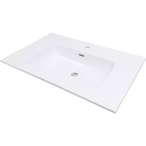 Recessed ceramic washbasin deante CTU_6U8W 80 cm