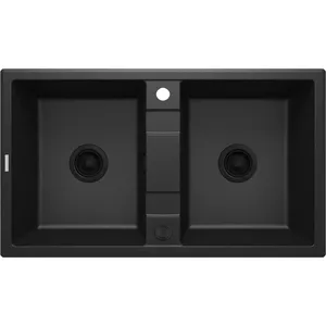 Granite 2-bowl sink deante ZQE_G203 with durable design and easy installation