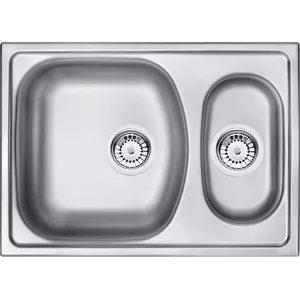 1.5‑bowl stainless steel sink Deante ZEX 3503, durable design
