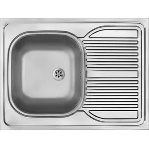 1-bowl stainless steel sink with drainer Deante ZM6 3110 overlay