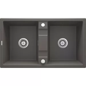 2-bowl granite sink Deante ZQE_T203, scratch-resistant, durable, model ZQE_T203