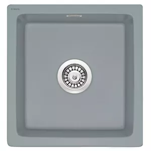 Ceramic 1-bowl sink Deante ZCB_3103 white — single-bowl kitchen sink, durable ceramic surface