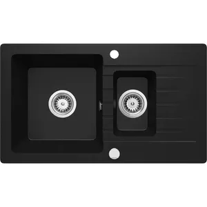 Гранитная мойка 1.5 чаши Deante ZQZ_N513 с крылом для слива