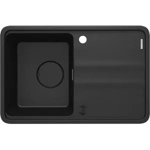 Granite kitchen sink Deante ZKM_G11A 1-bowl with drainer, single bowl undermount/inset