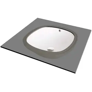 Undercounter Ceramic Washbasin deante CGA_6U4U 60 cm, white