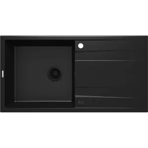 1-bowl granite kitchen sink deante ZQE_N713 with drainer