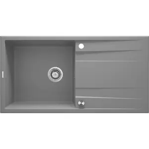 Granite sink deante ZQE_S713 single bowl with drainer, model ZQE_S713