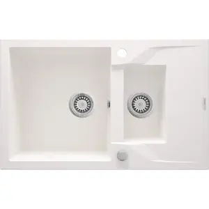 1.5-bowl granite kitchen sink deante ZQN_A513 with drainer