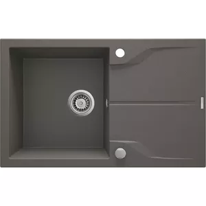 1-bowl granite sink deante ZQN_T11F flush-mounted with drainer