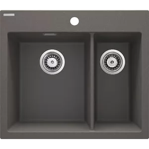 Granite 1.5-bowl sink Deante ZQE T503, scratch-resistant, durable