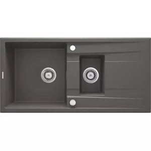 1.5-bowl granite sink Deante ZQE_T513 with drainer
