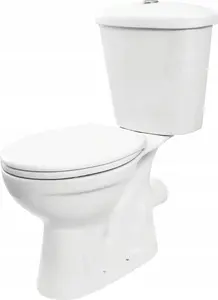 Toilet bowl deante CDFD6LPS, compact, horizontal drain, white