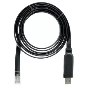 USB kabelis QNAP CAB-CONSOLE-URJ45-1M8 1.8 m RJ-45 USB A Melns