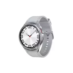 Samsung Galaxy Watch6 Classic SM-R965F 3,81 cm (1.5") OLED 47 mm Digitāls 480 x 480 pikseļi Skārienjūtīgais ekrāns 4G Sudrabs Wi-Fi GPS