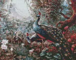 Ideyka Diamond Painting Kit - Fairy Peacocks