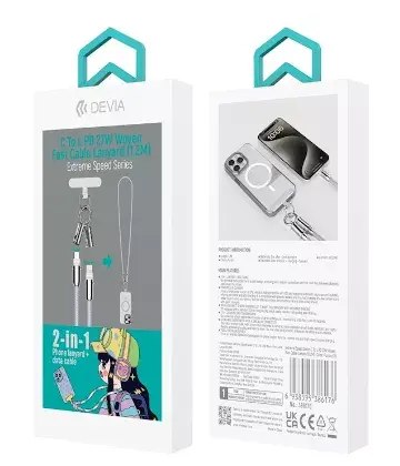 Devia EC658P 2в1 USB-C Lightning 27W 1,2 м Photo 3