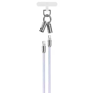 USB-C to USB-C cable Devia EC657P 2in1 Lanyard 60W 1.2m