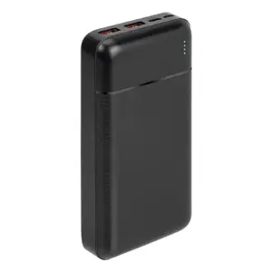 Portable Power Bank Rivacase VA2102 Lithium Polymer 20000 mAh, Quick Charge 3.0, 2×USB-A + 1×USB-C, 22.5 W, Black