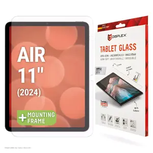 Защитное стекло Displex для Apple iPad Air 11" (2024) — твердость 9H, пропускание 92%, Eco монтажная рамка
