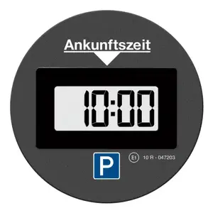 Электронный парковочный диск Needit Park Lite One чёрный — ABS/PMMA, батарея CR-2450 3 В, 100×100×18 мм