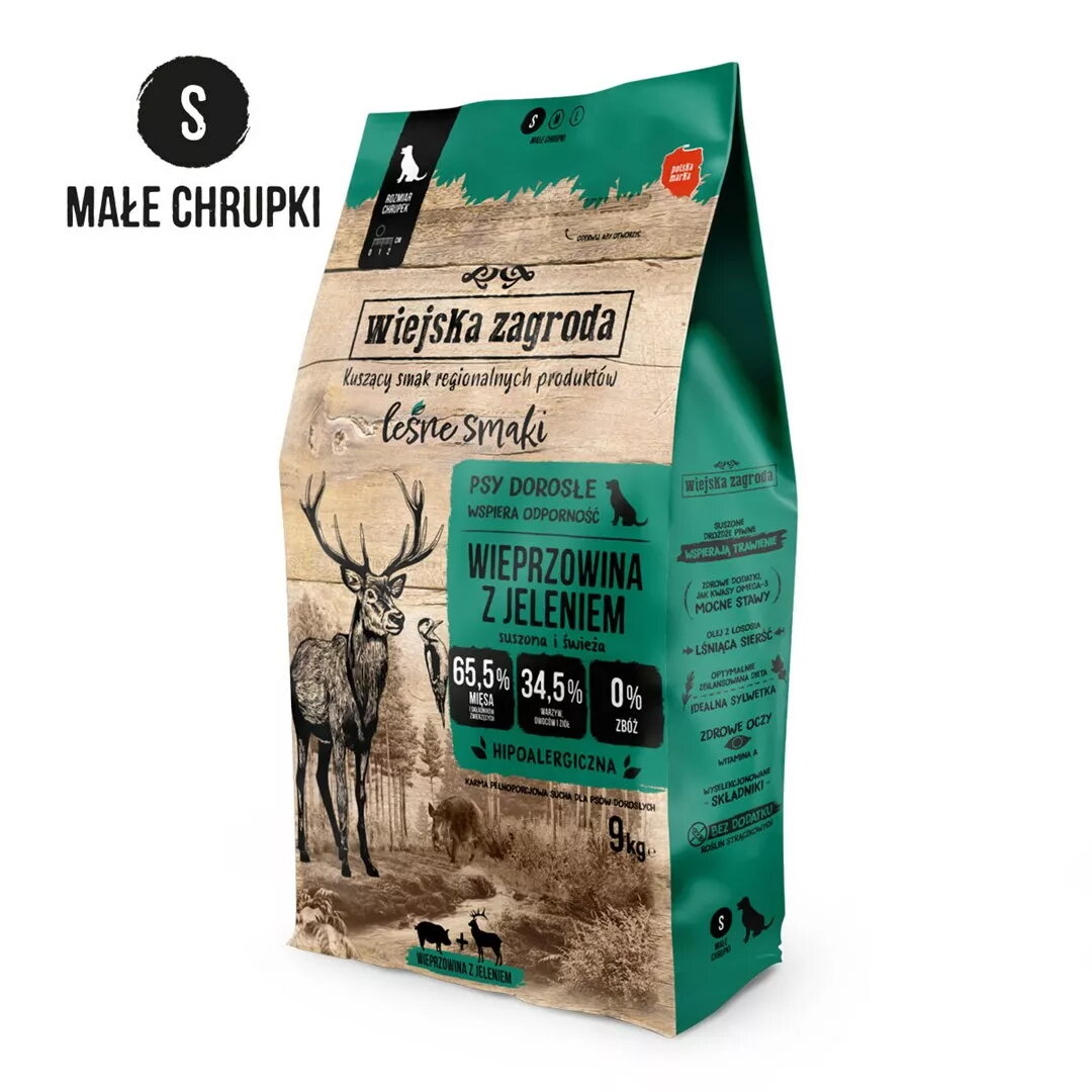 Sausais barība suņiem wiejskazagroda Forest Flavors