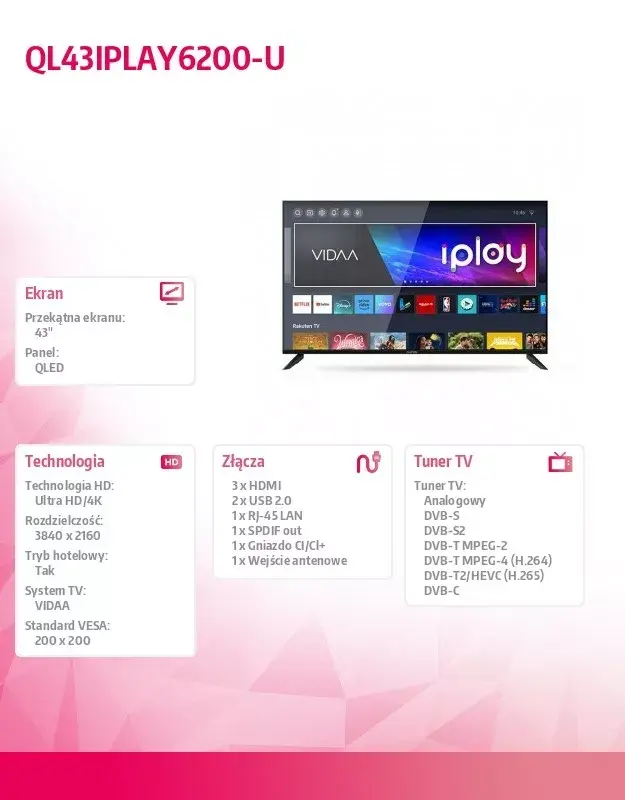 Телевизор Allview QL43iPlay6200-U Photo 4