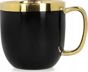 Cup Homla SINNES Black 280 ml – ceramic drinking cup, 280 ml capacity
