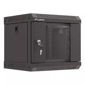 Настенный шкаф Lanberg WF11-3304-10B 4U Черный 30 кг