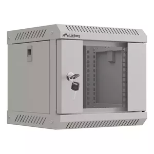 Настенный шкаф Lanberg WF11-3304-10S 4U Серый 30 кг