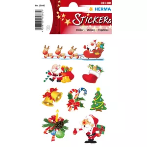 Stickers HERMA Christmas Santa Claus Paper Multicolour 24 pcs