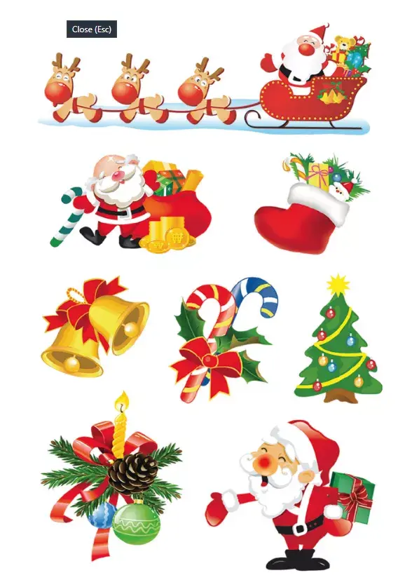 Stickers HERMA Christmas Santa Claus Photo 2