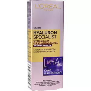 Eye cream treatment L’Oréal Paris Hyaluron Specialist 15 ml — moisturizing and smoothing
