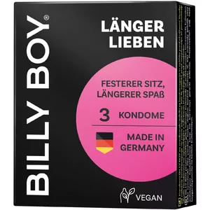 Condoms billy boy Endurance 3 pcs — latex condoms, 3-count pack