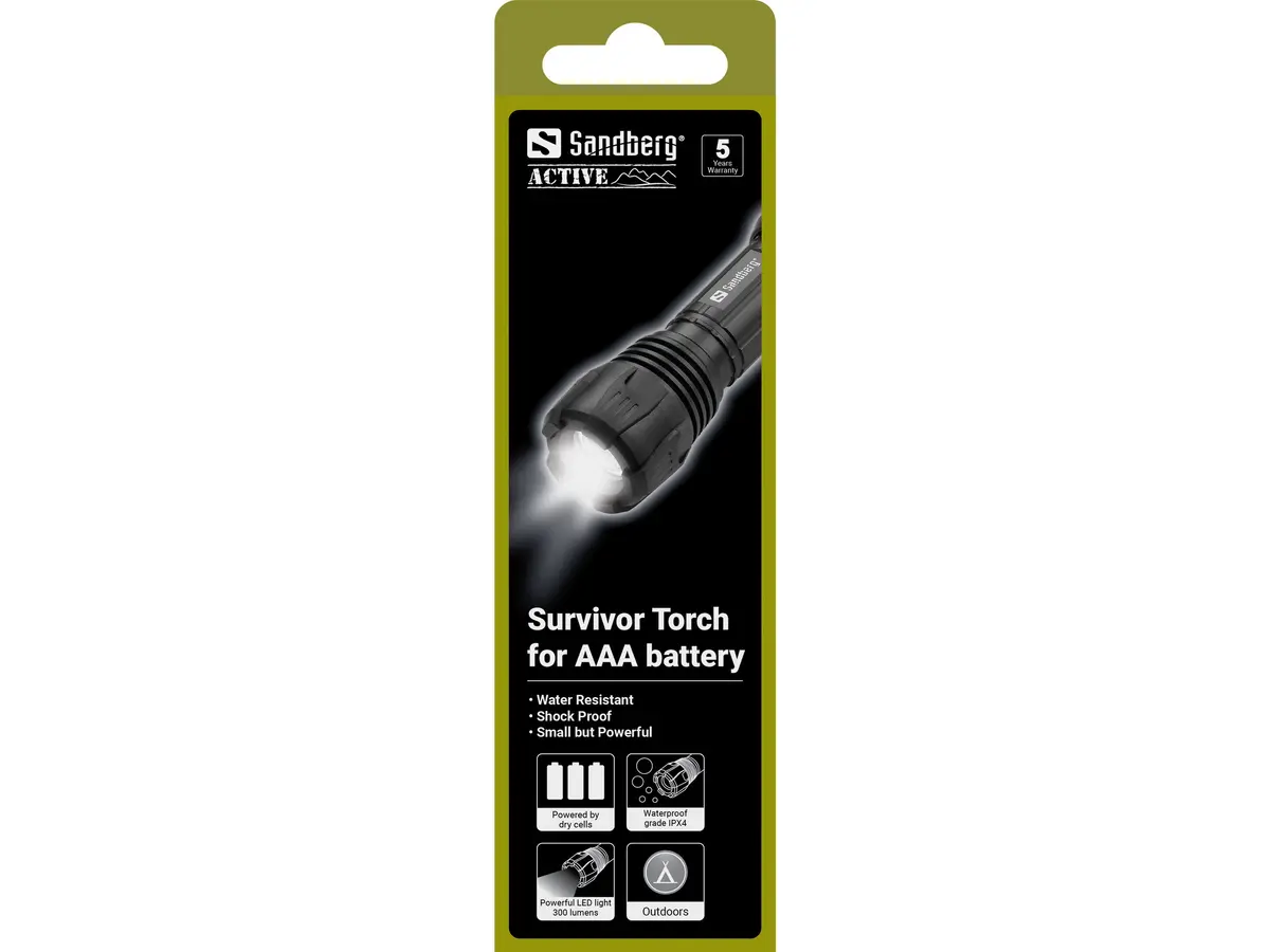 Sandberg Survivor Torch rokas lukturis Photo 4