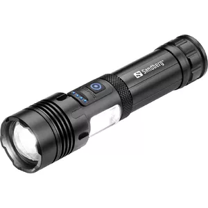 Sandberg Survivor 7in1 Torch Powerbank 5000 Hand flashlight Black Aluminium LED 200 lm
