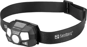 Sandberg Headlamp 5in1 Recharge Sensor светодиодный налобный фонарь с датчиком движения 3 уровня мощности черный